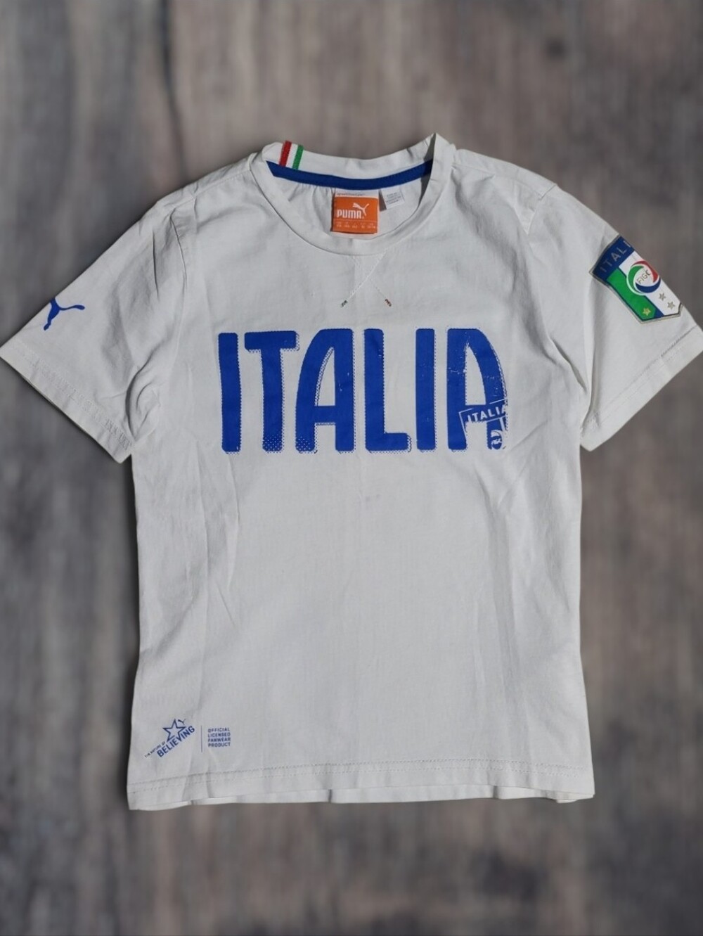 💥Puma Unisex Kids Italia Soccer Football Graphic Tee M